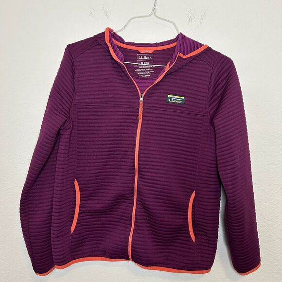 L.L. Bean Bundle Airlight Knit Full-Zip / Beyond Soft Crew Neck Sz Medium - Picture 2 of 8